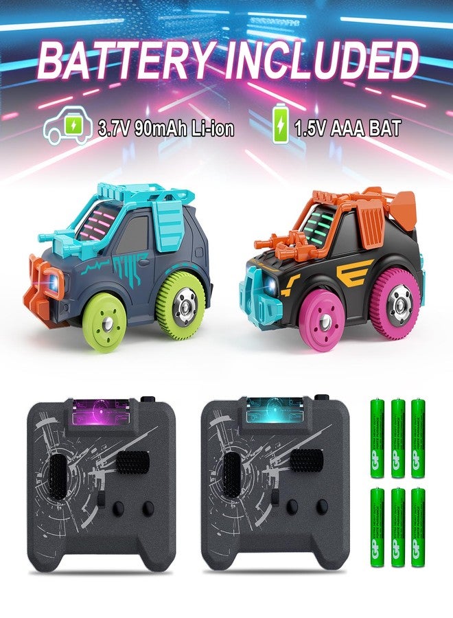 Winyea Tag RC Cars 2 Pack Remote Control Combat Cars: 2.4G Rechargeable | 360° Interactive Shooting Battle | Family Parent-Child and Party Fun | Toy for 6+ Year Old Boys Girls - Image 5